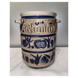 L- Rumtopf crock. See photos for damage.