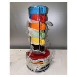 G- world market colored tea cups and saucers to