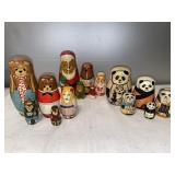 G- Russian nesting dolls. Pandas, golden locks