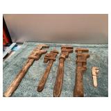 (U) Vintage Pipe Wrenches  longest 18