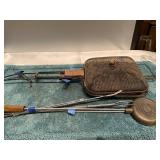 (U) Vintage   Popcorn Maker and Hot Dog Forks