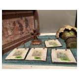 (U) Heavy Tray 20x14. Wall scone 12x11 ceramic