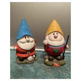 (V) Christmas small yard decor jolly fellows