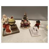(V) Ceramic Santa  ad Christmas Tree small