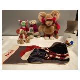 (V) Bears two with moveable arms legs and head