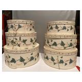 (V) Stackable Hat Boxes or Nesting Hat Boxes in