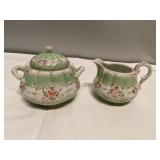 (V) Very Beautiful Creamer and Sugar Bowl