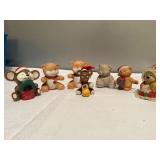 (W) Tiny Ceramic Collectable Bears 3 in tall