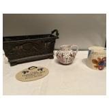 (W) Home Decor  Metal Box  6x12  am  pitcher and