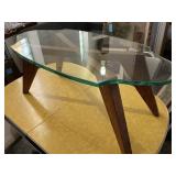 Glass top coffee table, glass is 3/4 of an inch