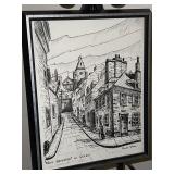 "Vieux Quartier" DE Quebec signed by Claude Bleau