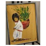 Hand painted artwork with the name "Russ" on it.