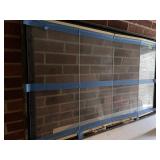 Fireplace Glass doors in frame. Measure 48 inches