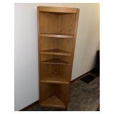Corner cabinet measures 25 inches wide 78 inches
