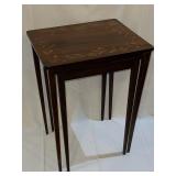 Two piece nesting tables, large table measures 20