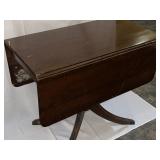 Vintage dropleaf table with no claw feet. Table