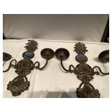 (W) Metal Candle Holders  22x15  damage to one