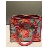 (W) Floral Foldable Lunch Cooler  9x9x9 by Isaac