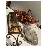 (W) Fruit Bowl Decorative wall hanging  metal and