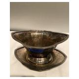 (X) Silver Plated  Bowl and Small Tray