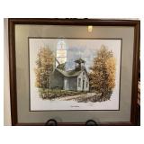 Country school house signed and numbered print
