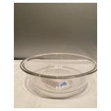 (Z) Pyrex Bowl 12x12. Clear Glass