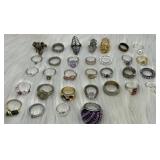 Group of costume rings