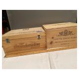 (Z) Wooden Wine Boxes  13x10 9