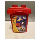 (.   ) Legos ages 4 and up just heads and some