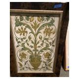 (PP). Print on tile very heavy frame measures