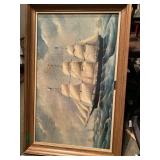 (PP)  Print of Clipper Adelaide by J B  Smith