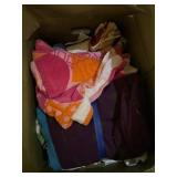 Box of linens Box measures 19 inches high by 17