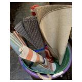 Tub of rugs
