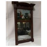 Antique painted mirror (mid 1800