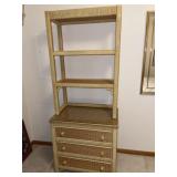 FL) Wicker chest with glass top and upper