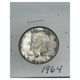 1964 Kennedy half dollar