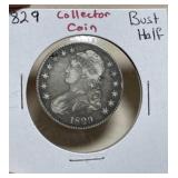 SF) 1829- Bust Half