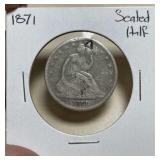 SF) 1871- Seated Half