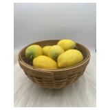 RR3) signed Longaberger basket With plastic