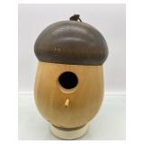 () Bird House Handmade Wooden Acorn painted  11