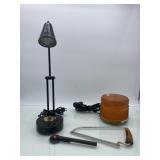 (R1) yellow flashing light am bone saw am table