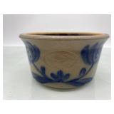 (r6)1985 Beaumont Cobalt flower Decorated Bowl