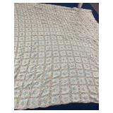 (RR2 Handmade Bedspread Crocheted  110 x110 inches