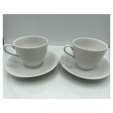 R3) unmarked tea cups and saucers