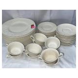 R3 Wedgwood plates, saucers and tea cups.