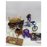 (RR2) Chuck Wagon Wooden a horse racing cart with