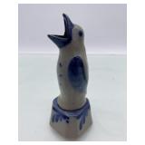 (r6) salt glazed stoneware Rowe pottery bird