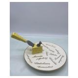 (R13)  Cheese Flavor Plate Vintage Cardinal China