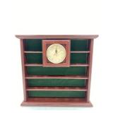 (R14) Wooden Knick Knack Shelf with Clock  13x13