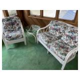 Fl) Lloyd Loom Metal and  Wicker furniture.